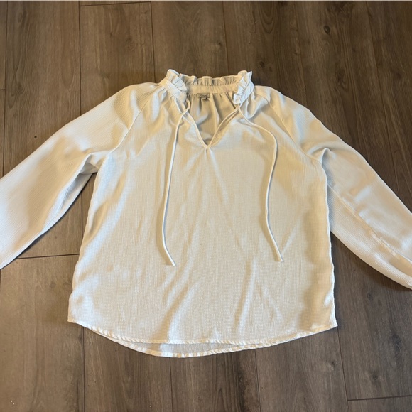 Tops - Light Blue Long Sleeve Blouse